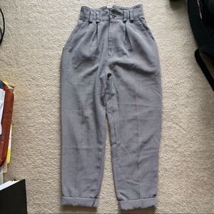 VINTAGE HOUNDSTOOTH PLEATED TROUSERS